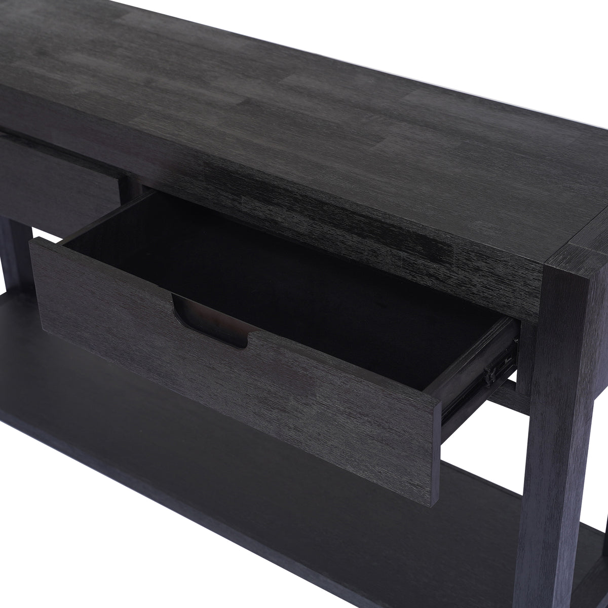 U-Style Entryway Console Table – 2 Drawers