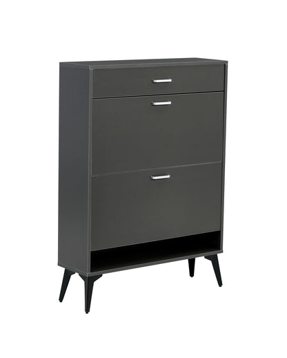 Grey Shoe Storage Cabinet