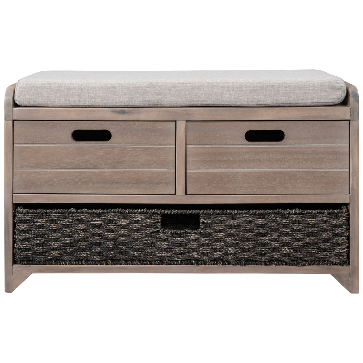 Storage Bench White Washed