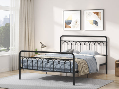 Tara Metal Platform Bed Black