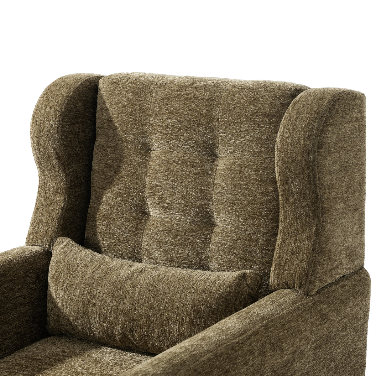 Upholstered Modern Accent Chair Foam Filled Gray