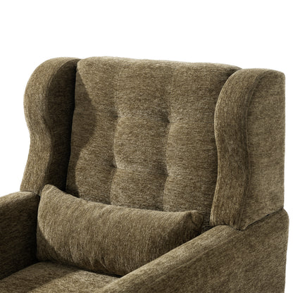 Upholstered Modern Accent Chair Foam Filled Gray