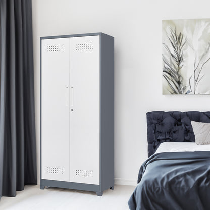 Industrial Metal Storage Cabinet with Lockable Doors