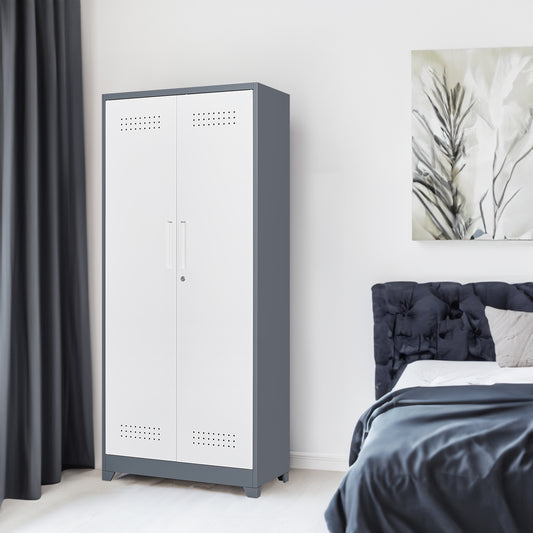 Industrial Metal Storage Cabinet with Lockable Doors