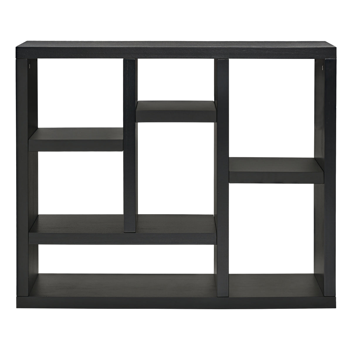 Open Wooden Storage Cabinet – 7-Cube Organizer
