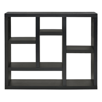 Open Wooden Storage Cabinet – 7-Cube Organizer