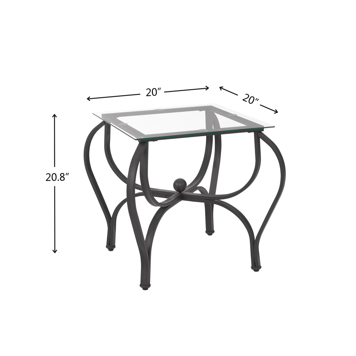 3-Piece Glass Coffee Table Set