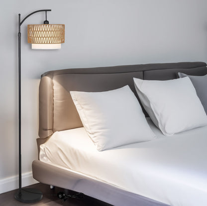 Arc Floor Lamp with Remote 3-Color Light