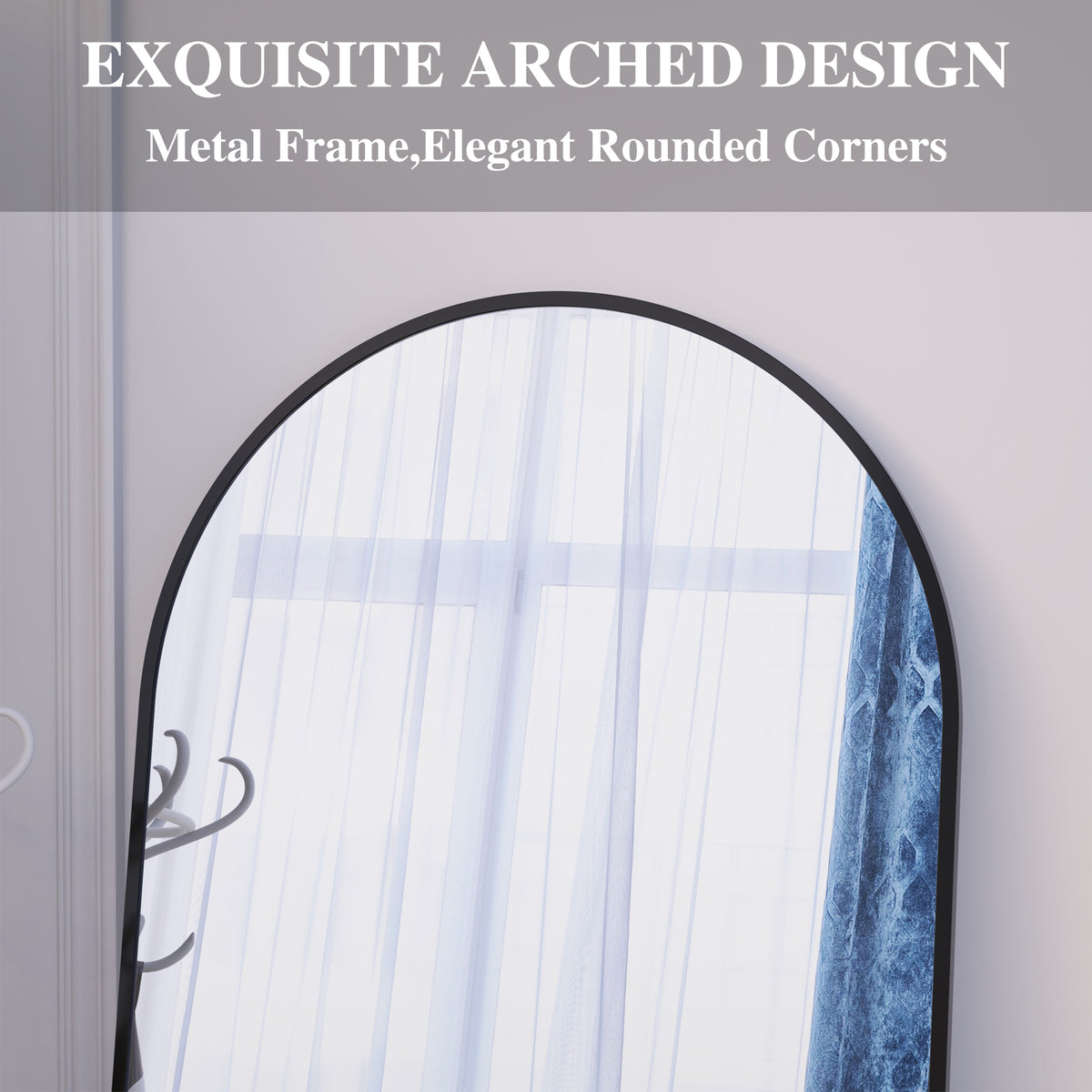 Oversized Full Body Mirror Black