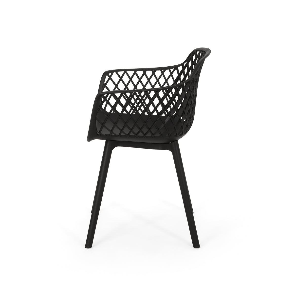 Poppy Fabric Accent Chair Gray