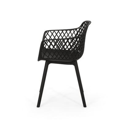 Poppy Fabric Accent Chair Gray