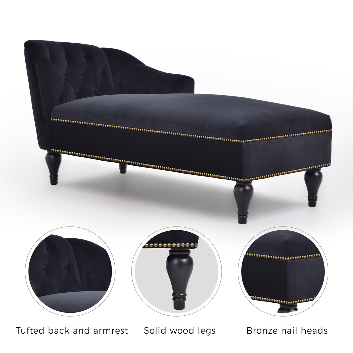 Velvet Cluster Lounge Chair Gray