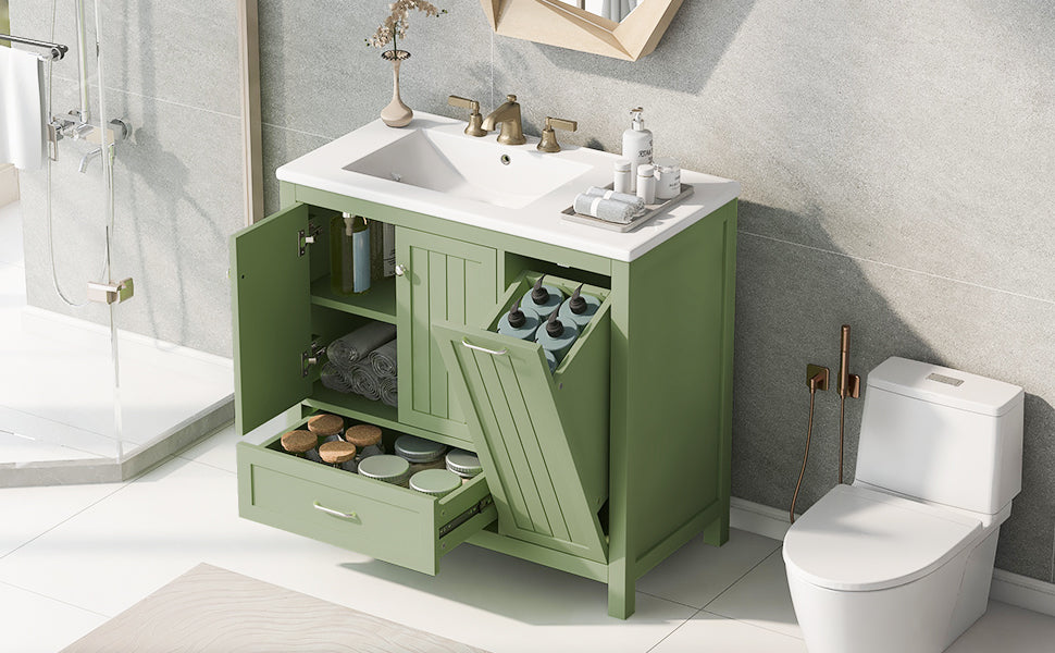 36-Inch Bathroom Vanity with Sink and Drawer