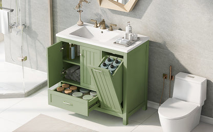 36-Inch Bathroom Vanity with Sink and Drawer