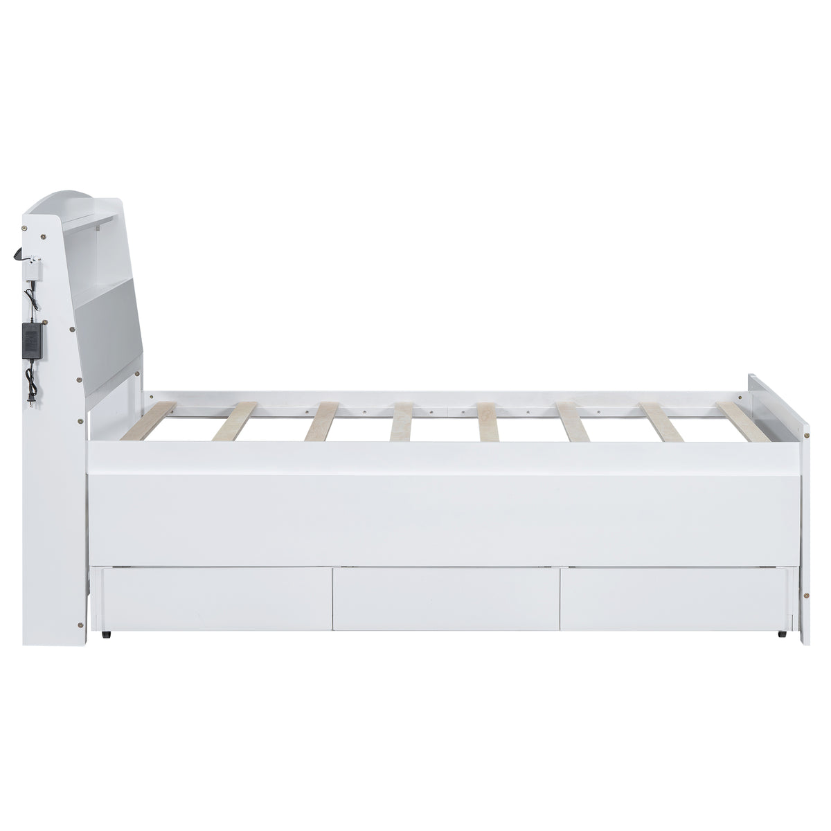 Twin Platform Bed White