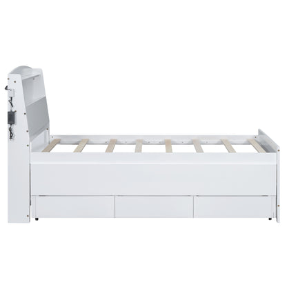 Twin Platform Bed White