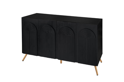 Arched 4-Door Buffet Cabinet