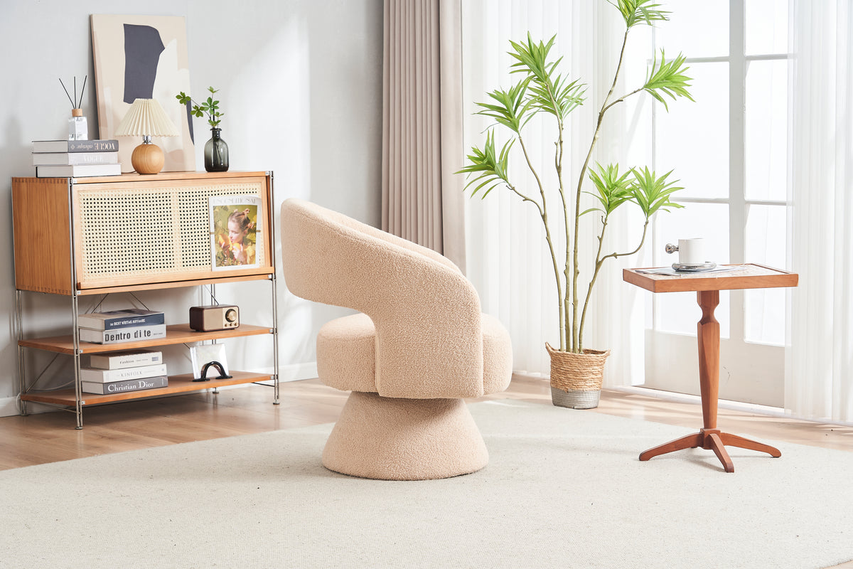 Swivel Accent Chair Nude