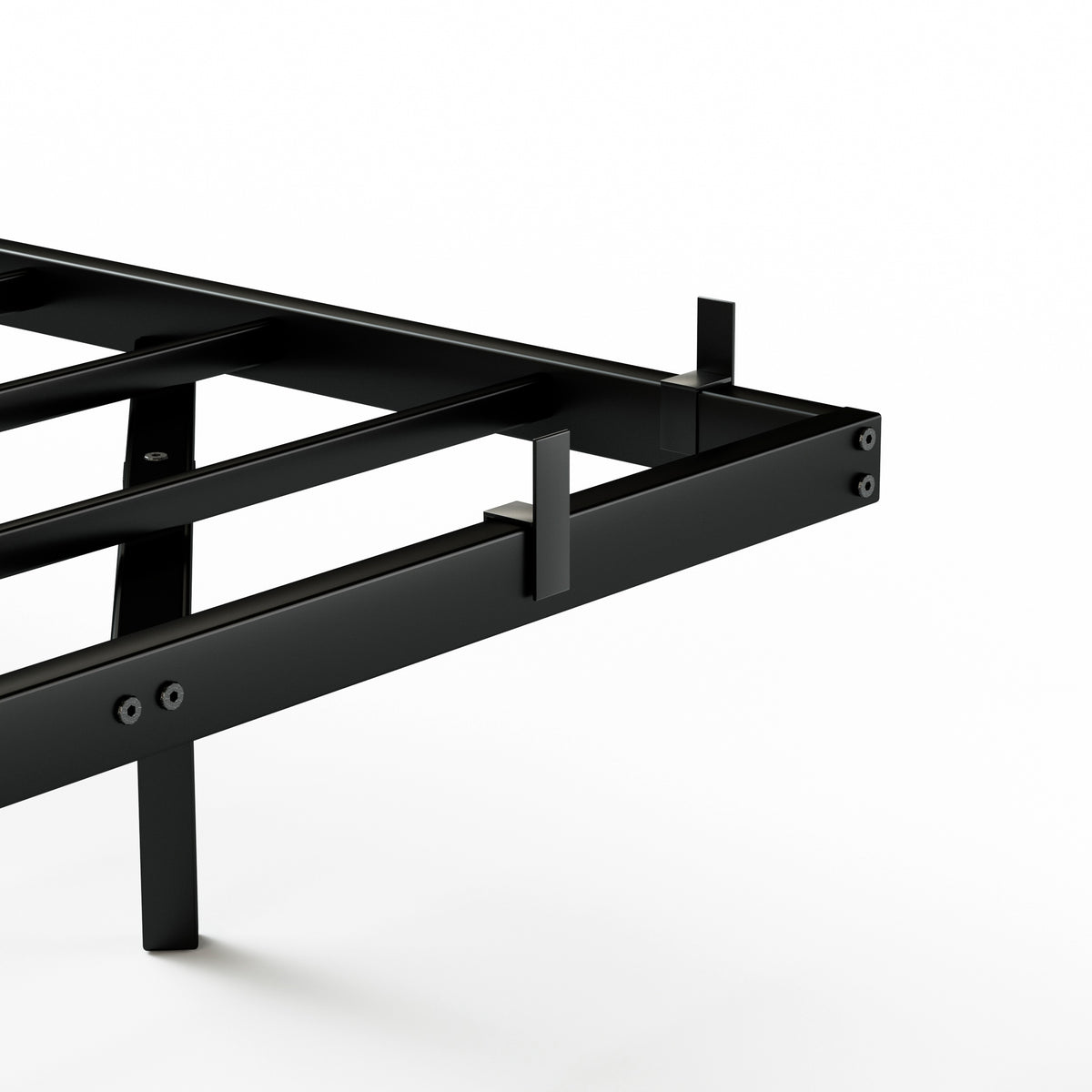 Floating Platform Bed Frame with LED Headboard