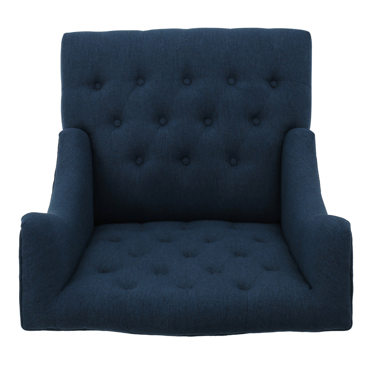 Upholstered Wingback Accent Chair Linen Beige