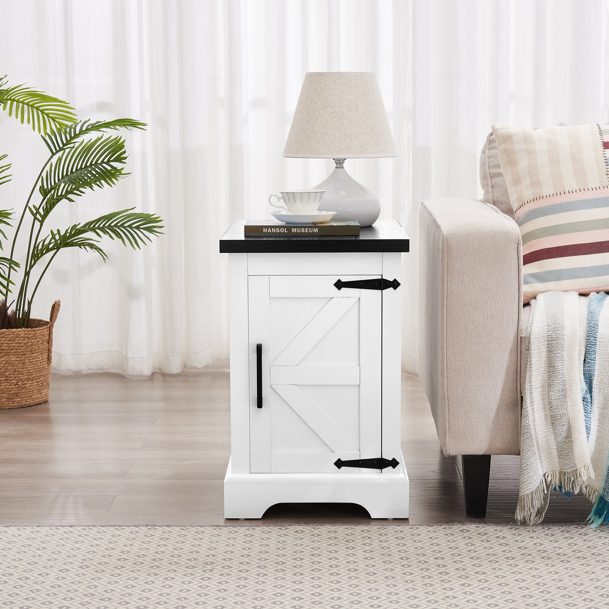 Farmhouse Nightstand – Natural Pine Finish