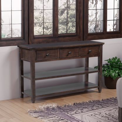 Retro Console Table Pine