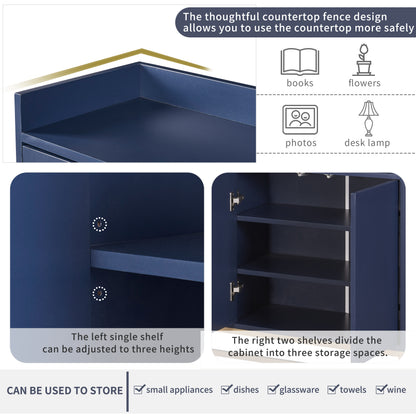 Trexm Modern Sideboard Navy