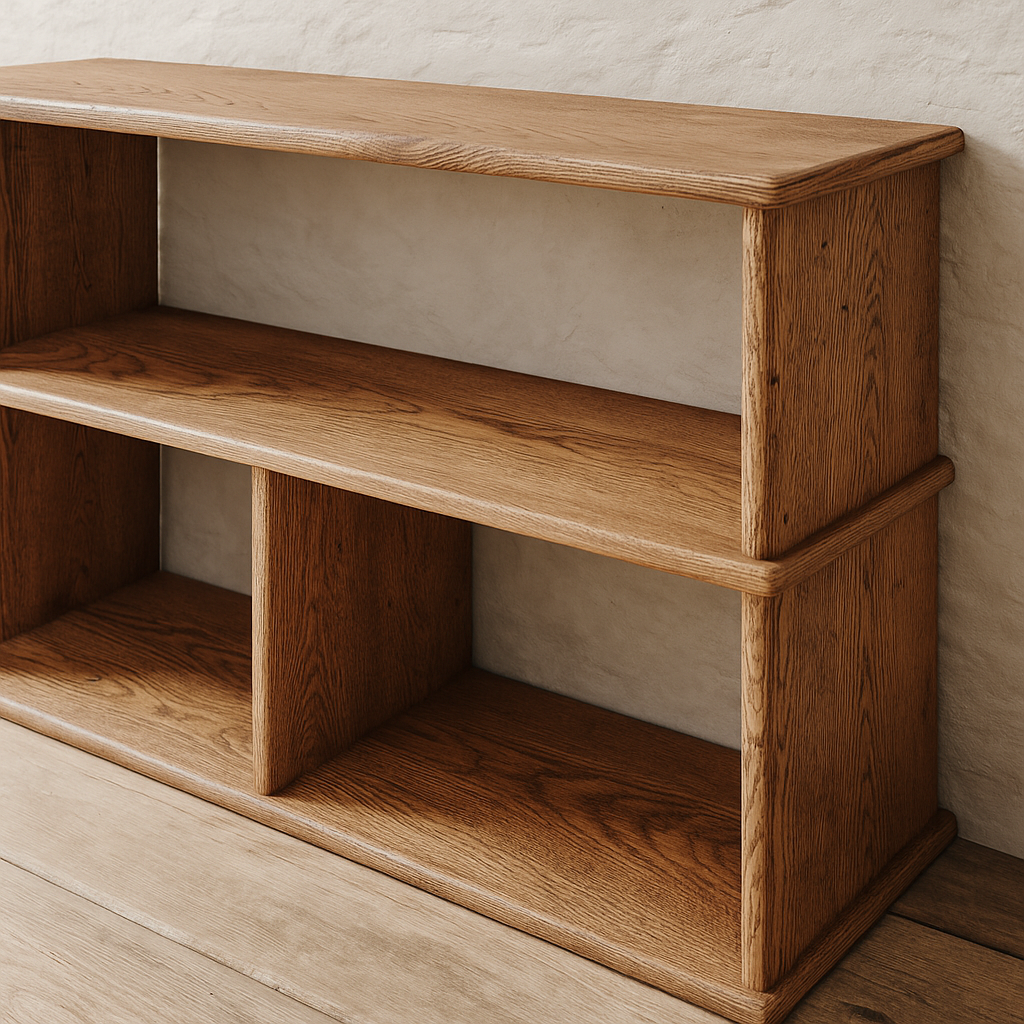 40 Inch Bookshelf TV Stand in Red Oak