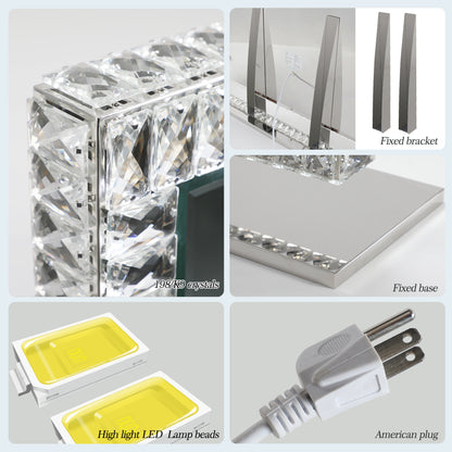 LED Crystal Mirror Vanity Light