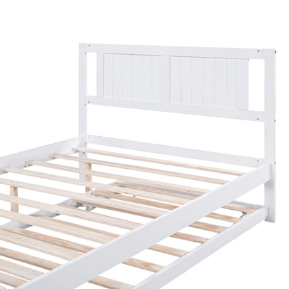 Adjustable Platform Bed Frame White
