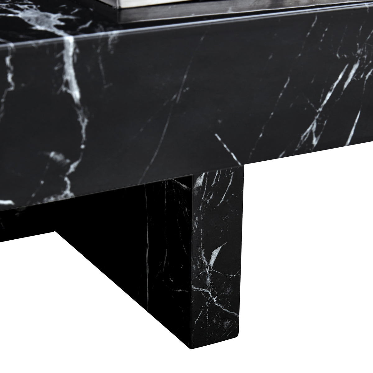 Black Pattern Modern Coffee Table