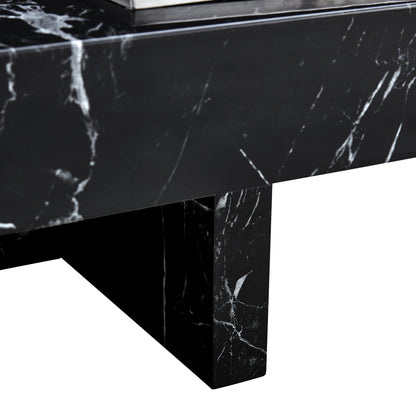 Black Pattern Modern Coffee Table