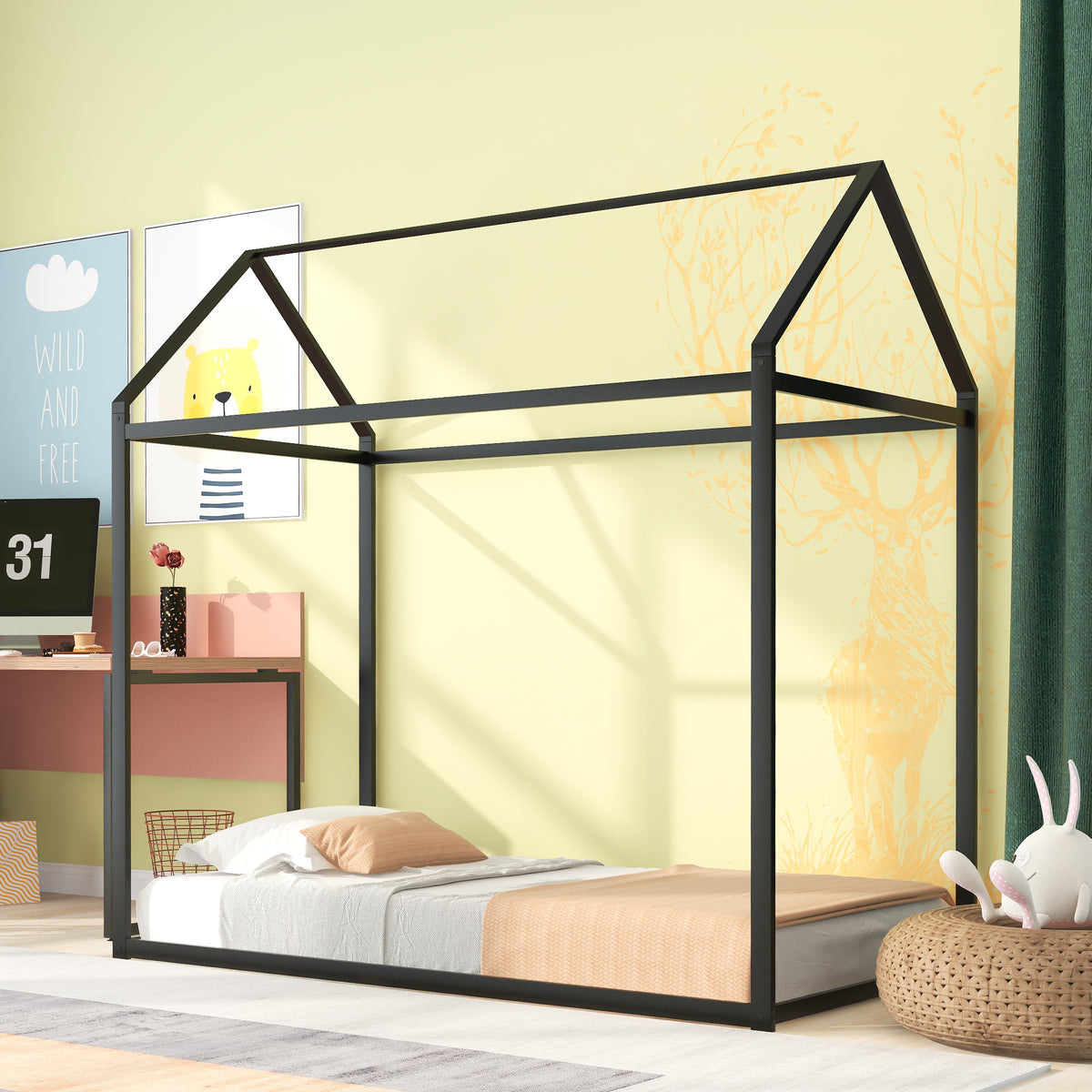 Full House Kids Bed Frame – White