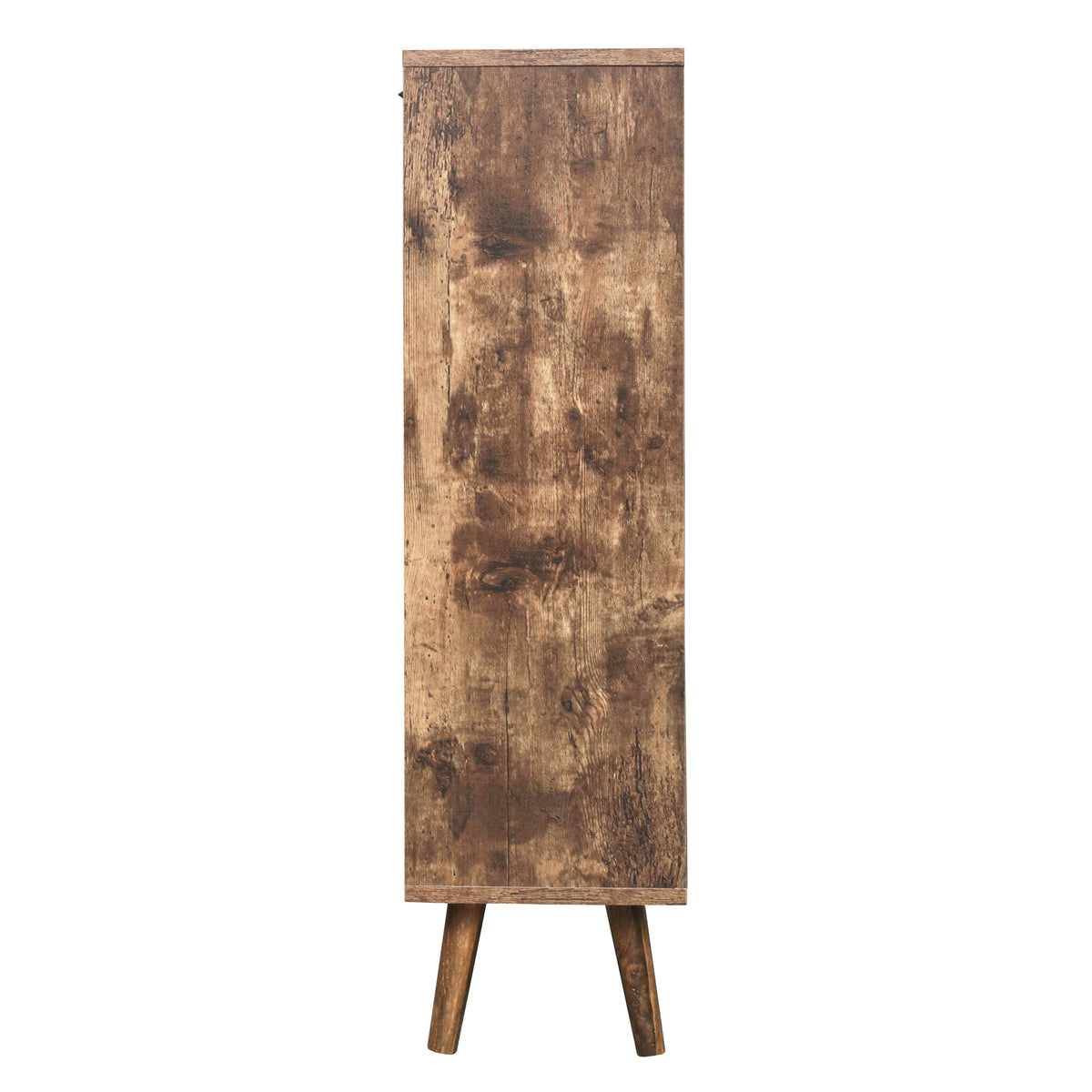 4-Door Freestanding Shoe Cabinet with Storage Shelves