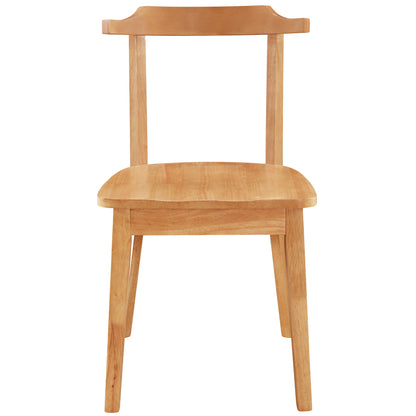 65” 5-Piece Dining Set – Natural Finish