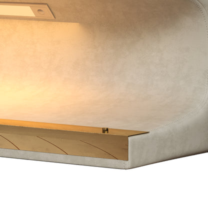 Leather Upholstered LED Entryway Bench – Beige