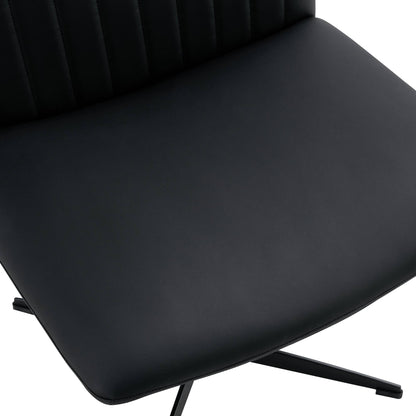 Black PU Swivel Office Chair
