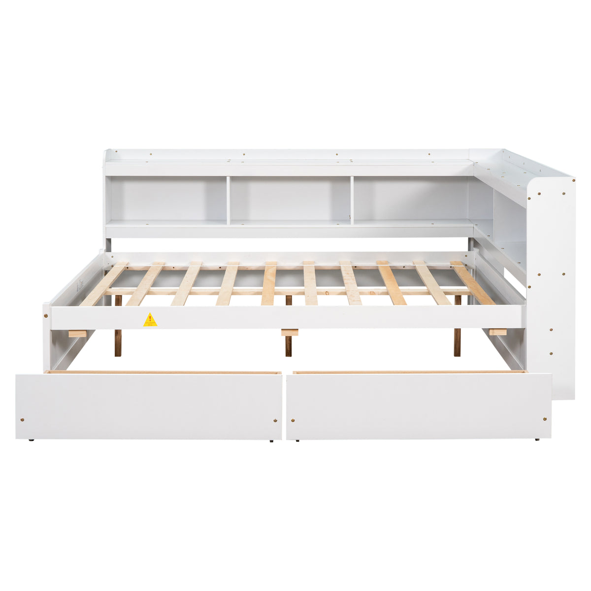 Full Storage Bed White
