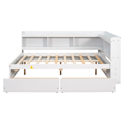 Full Storage Bed White