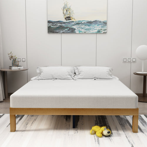 Queen Wood Platform Bed – Strong Support Slats