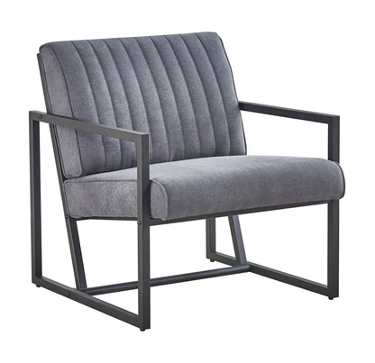 Grey Steel Armchair – Modern Dining