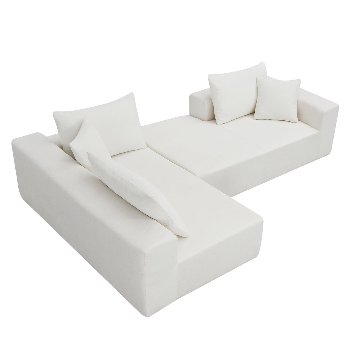 Modular Sectional Sofa – White Linen
