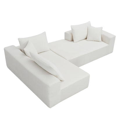 Modular Sectional Sofa – White Linen