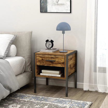 2-Piece Industrial Coffee Table Set – Modern Nesting Tables