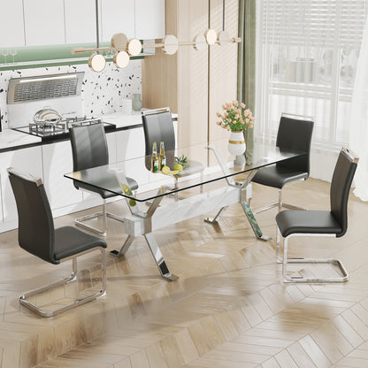 Glass Dining Table Modern Sleek Design
