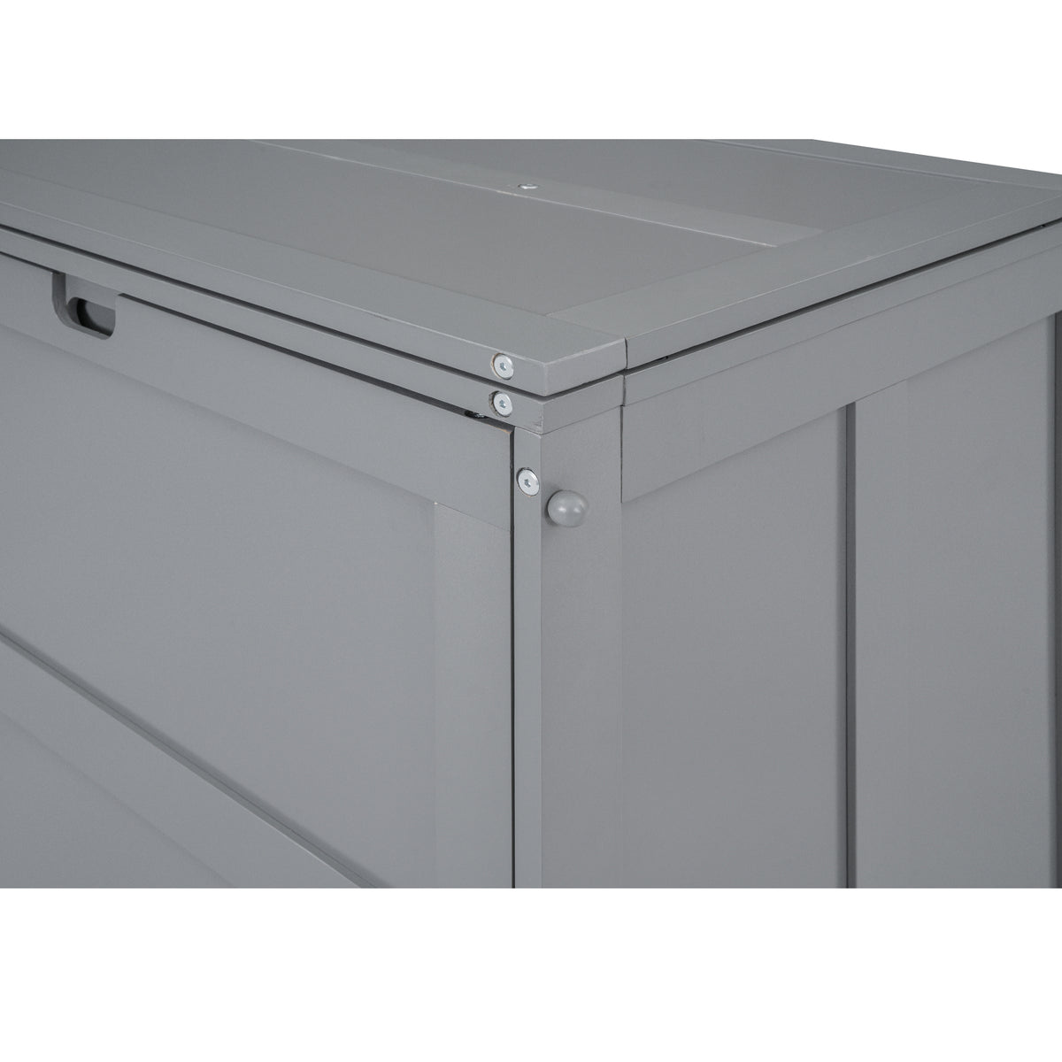 Queen Murphy Bed with Rotating Base Gray