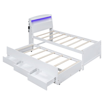 Twin Platform Bed White