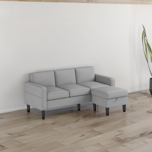 Light Grey Modular Sectional Sofa