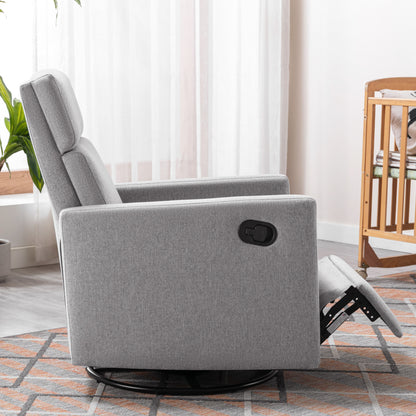 Upholstered Rocker Chair Gray