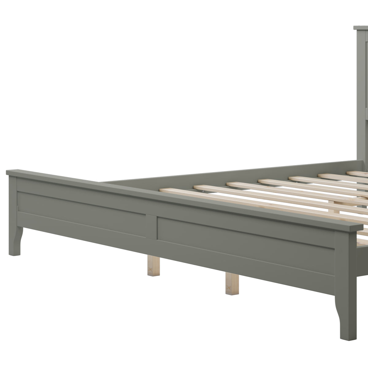 Gray Platform Bed King